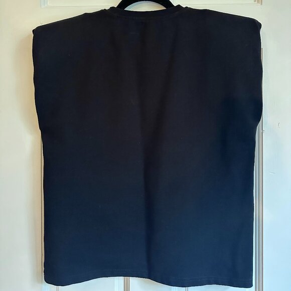 Karen Millen Ponte Shell Top with Structured Shoulders - Size Small - Picture 3 of 4
